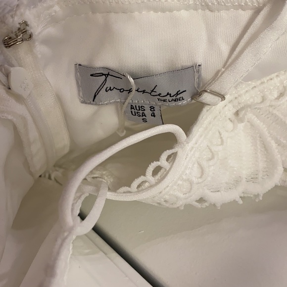 NEW- White Lace Boho Jaus Dress, Size: Small, US: 4 - Picture 4 of 8
